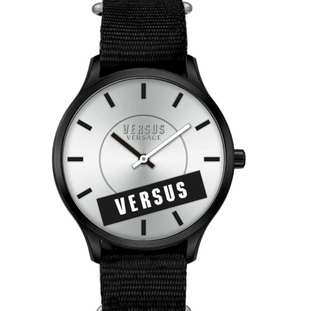 Versace Versus 40mm Black Silver Watch